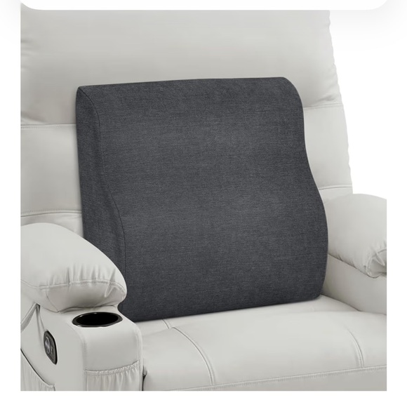 Dual Layer Gel Memory Foam Lumbar Support Recliner Pillow Ergonomic Orthopedic - Picture 4 of 9
